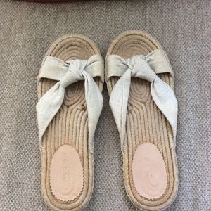 J Crew Espadrille Slides